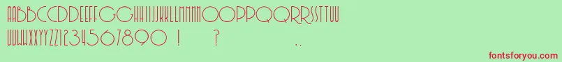 フォントSoerjaputera – 赤い文字の緑の背景