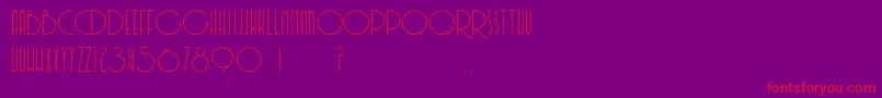 Soerjaputera-fontti – punaiset fontit violetilla taustalla