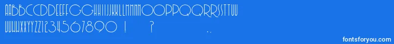 Soerjaputera Font – White Fonts on Blue Background