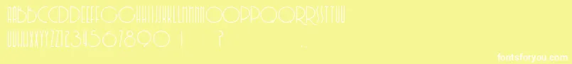 Soerjaputera Font – White Fonts on Yellow Background