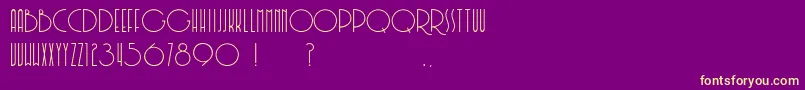 Soerjaputera Font – Yellow Fonts on Purple Background