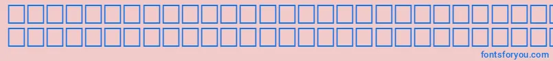FamishRegular Font – Blue Fonts on Pink Background