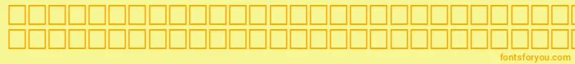 FamishRegular-Schriftart – Orangefarbene Schriften auf gelbem Hintergrund