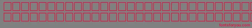 FamishRegular Font – Red Fonts on Gray Background