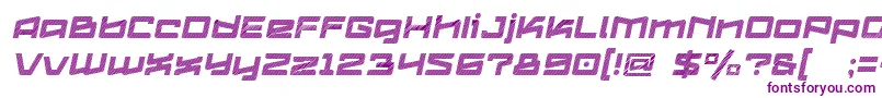 Шрифт Logofontik4fStripesItalic – фиолетовые шрифты