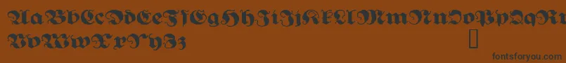 GhostGothic Font – Black Fonts on Brown Background