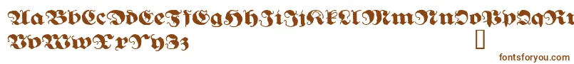 GhostGothic Font – Brown Fonts on White Background