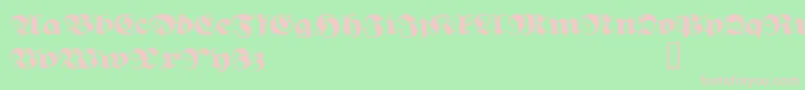 GhostGothic Font – Pink Fonts on Green Background