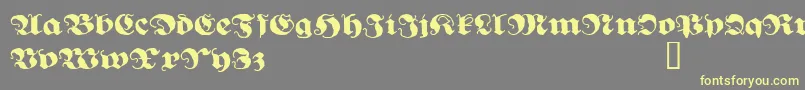 GhostGothic Font – Yellow Fonts on Gray Background