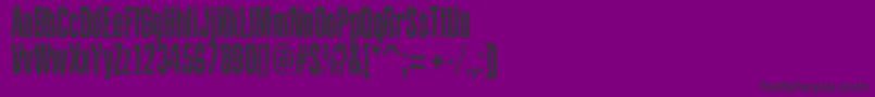 フォントBabalusaCutFont – 紫の背景に黒い文字