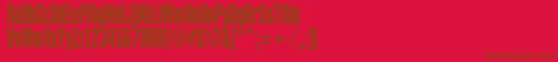 BabalusaCutFont Font – Brown Fonts on Red Background