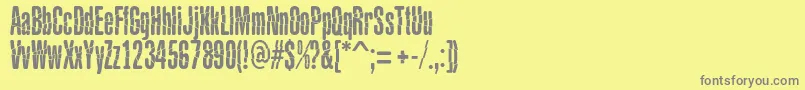 More about BabalusaCutFont Font BabalusaCutFont Font – Gray Fonts on Yellow Background
