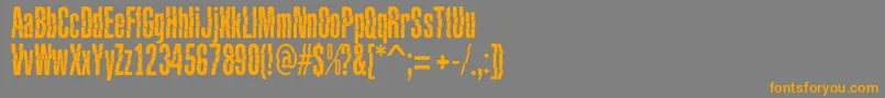 BabalusaCutFont Font – Orange Fonts on Gray Background