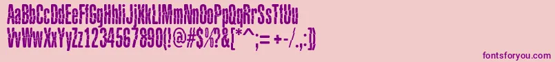 BabalusaCutFont Font – Purple Fonts on Pink Background