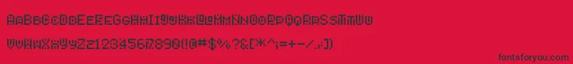 Savior6 Font – Black Fonts on Red Background