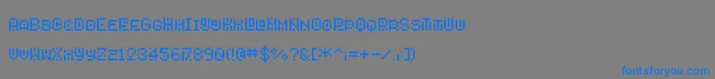 Savior6 Font – Blue Fonts on Gray Background