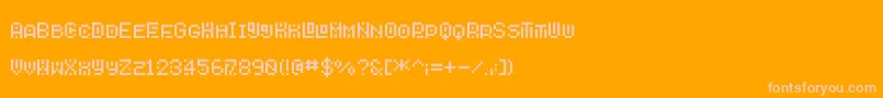 Savior6 Font – Pink Fonts on Orange Background