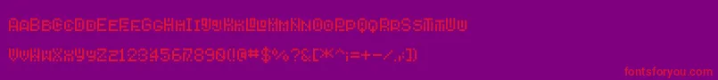 Savior6 Font – Red Fonts on Purple Background