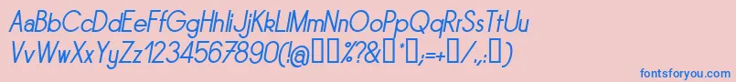 Więcej informacji o czcionce Sornrgi Czcionka Sornrgi – niebieskie czcionki na różowym tle