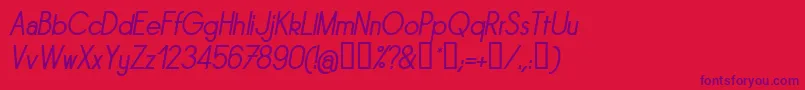 Шрифт Sornrgi – фиолетовые шрифты на красном фоне