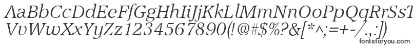AccordLightSfItalic-Schriftart – Schriften für Google Chrome