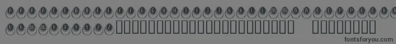 KrMoodRing Font – Black Fonts on Gray Background