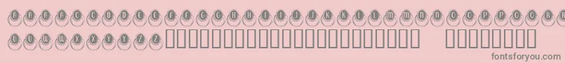 KrMoodRing Font – Gray Fonts on Pink Background