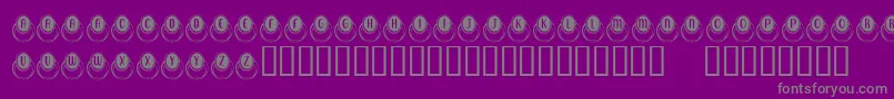 KrMoodRing Font – Gray Fonts on Purple Background