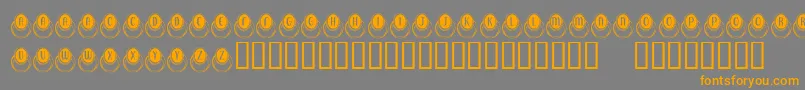 KrMoodRing Font – Orange Fonts on Gray Background
