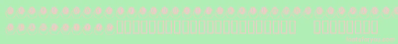KrMoodRing Font – Pink Fonts on Green Background