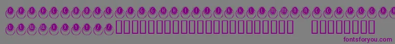 KrMoodRing Font – Purple Fonts on Gray Background