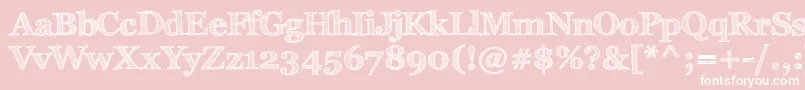 FffTusj Font – White Fonts on Pink Background