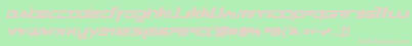 Xephyrcondital Font – Pink Fonts on Green Background