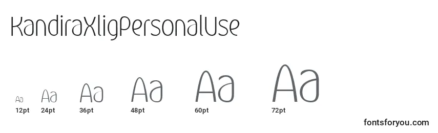 sizes of kandiraxligpersonaluse font, kandiraxligpersonaluse sizes