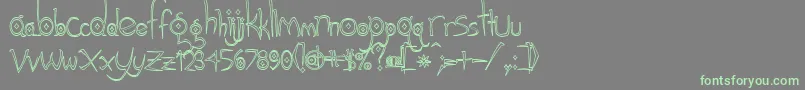 More about Gothichijinxhollow Font Gothichijinxhollow Font – Green Fonts on Gray Background