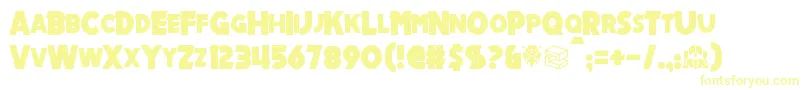 Więcej informacji o czcionce Mechalock Czcionka Mechalock – żółte czcionki