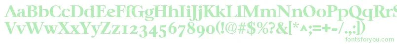 CasablancaBold Font – Green Fonts on White Background