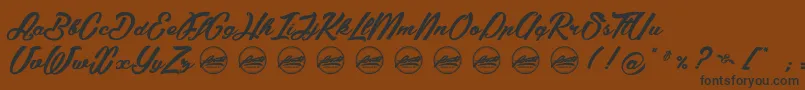 SummerFeverPersonaluseonly Font – Black Fonts on Brown Background