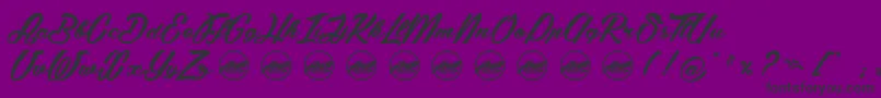 SummerFeverPersonaluseonly Font – Black Fonts on Purple Background