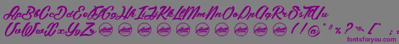 SummerFeverPersonaluseonly Font – Purple Fonts on Gray Background