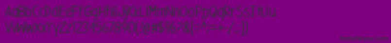 フォントGargleCdRg – 紫の背景に黒い文字