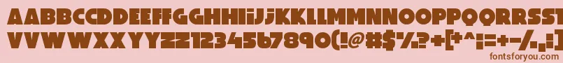 PerfectPrincess Font – Brown Fonts on Pink Background