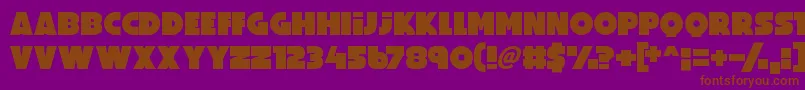 PerfectPrincess Font – Brown Fonts on Purple Background