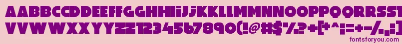 PerfectPrincess Font – Purple Fonts on Pink Background