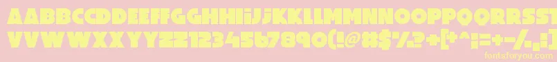 PerfectPrincess Font – Yellow Fonts on Pink Background