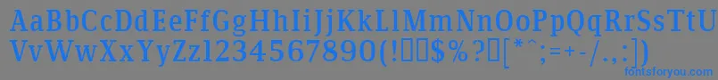 Подробнее о шрифте Communis Шрифт Communis – синие шрифты на сером фоне