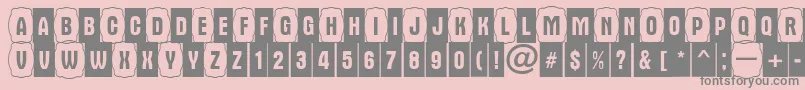 AAlternacmdc2cb Font – Gray Fonts on Pink Background