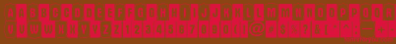 AAlternacmdc2cb Font – Red Fonts on Brown Background