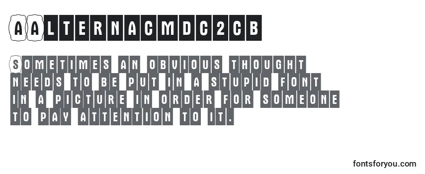 AAlternacmdc2cb フォントのレビュー