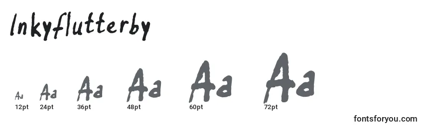 Inkyflutterby Font Sizes
